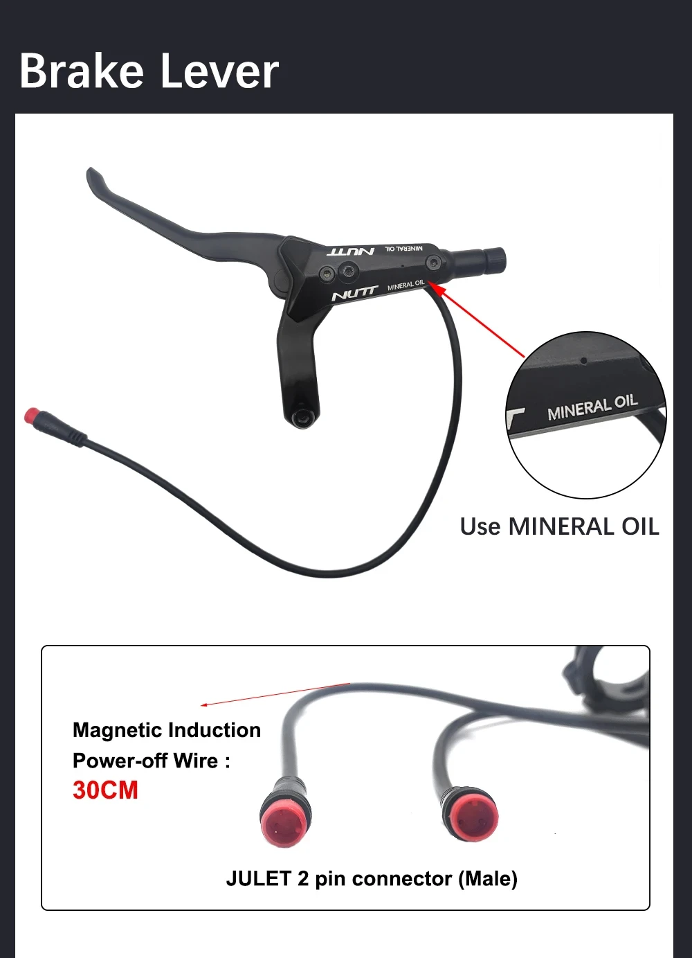 NUTT Y5-D Электрический скутер дисковый тормоз гидравлическая колодка 140 160 дюйма для