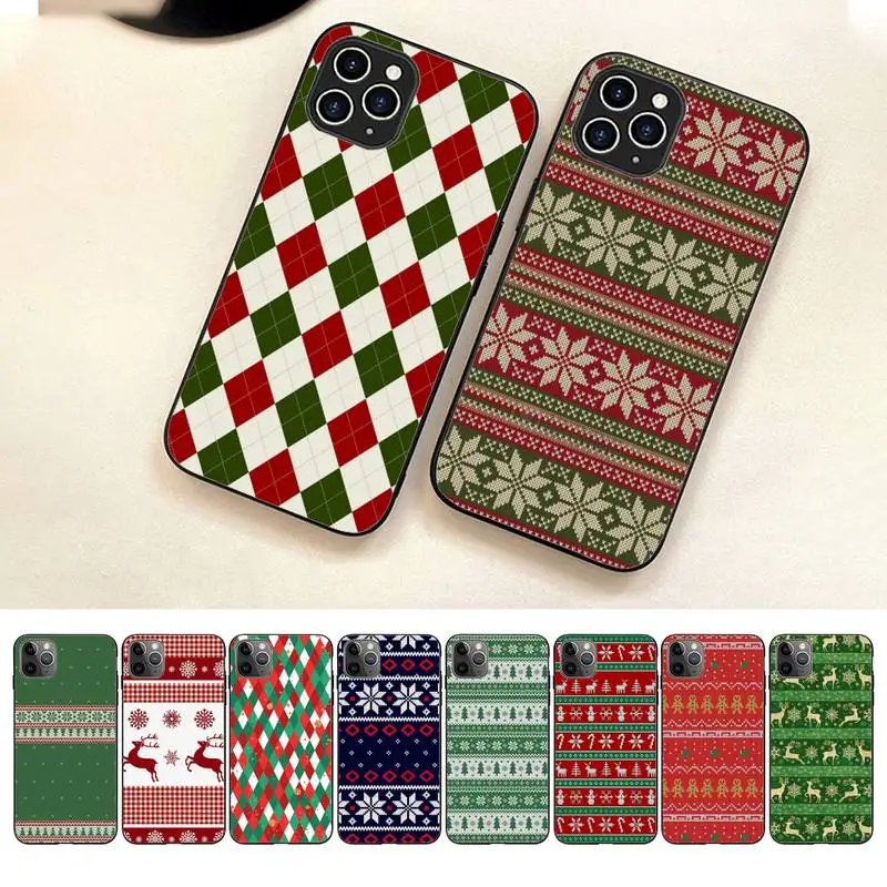 

New Year Merry Christmas Phone Case For Iphone 7 8 Plus X Xr Xs 11 12 13 Se2020 Mini Mobile Iphones 14 Pro Max Case