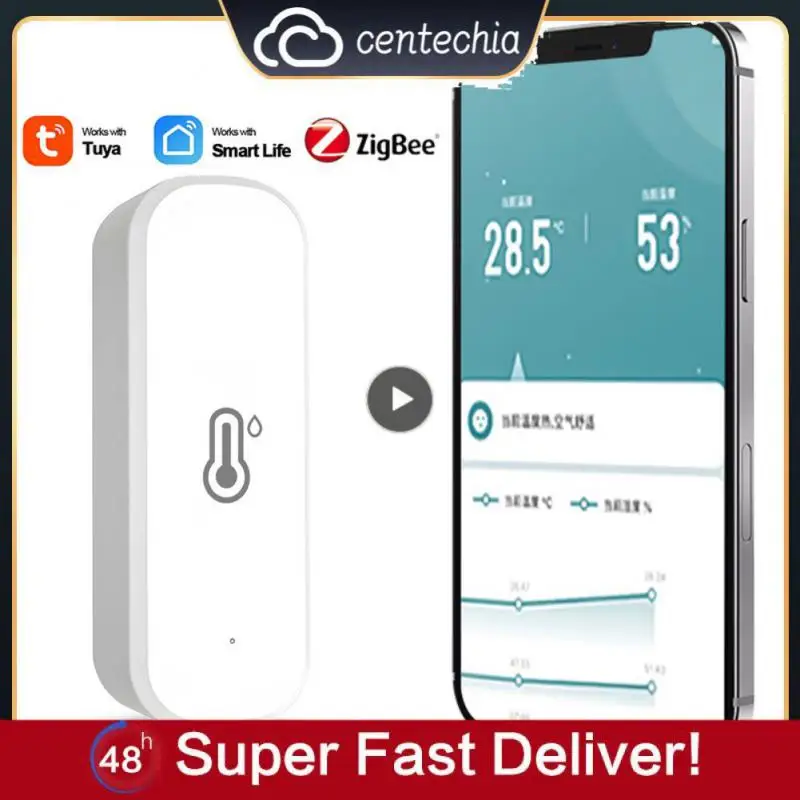

Mutifunctional Zigbee Smart Home Security Voice Control Remote Monitor Temperature Humidity Sensor App Remote Control Tuya Wifi
