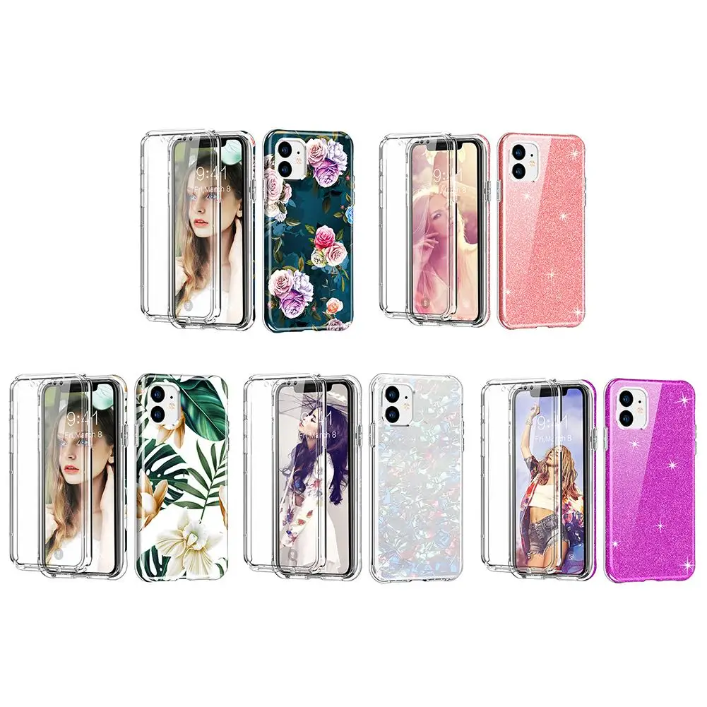 

Double Sides TPU Phone Case Anti-knock Mobile Phone Accessories for iPhone 11/11pro/11pro Max Full Protective Cover Guard