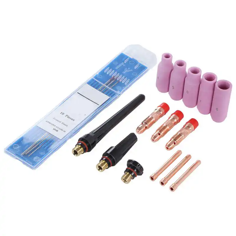 

TIG Gas Lens Collet Kit Argon Consumption Reducing TIG Welding Set for Work