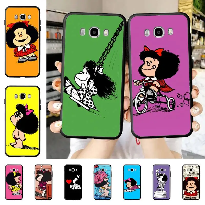 

Mafalda Phone Case for Samsung J 2 3 4 5 6 7 8 prime plus 2018 2017 2016 core