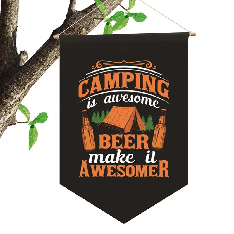 

Caravan Flag Bonfire Campfire Yard Decor Portable Bonfire Campfire Yard Flag Signs Travel Trailer Flag For Campers Campsite RV