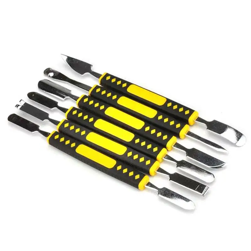 

Dual Ends Metal Spudger 6pcs Opening Pry Tool Repair Kit Electronic Repair Tools With Non-slip Handle For Smart Watches Tablets