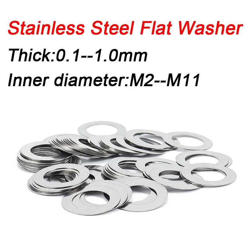 

RYBZJ Ультратонкие шайбы из нержавеющей стали M3-M11