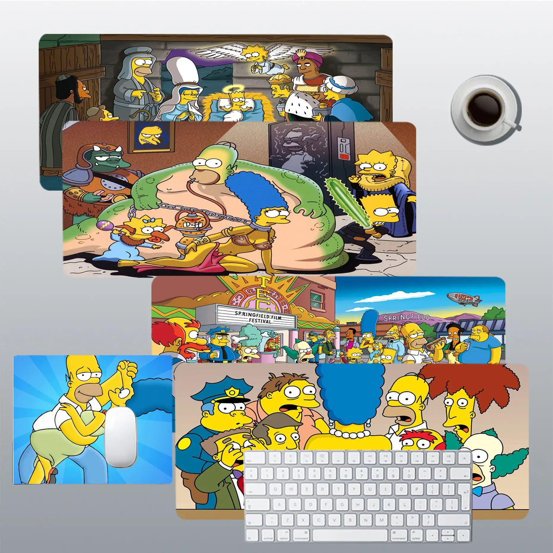 

Disney The Simpsons Top Quality Large Sizes DIY Custom Mouse Pad Mat Size For CSGO Game Player Desktop PC Computer Laptop