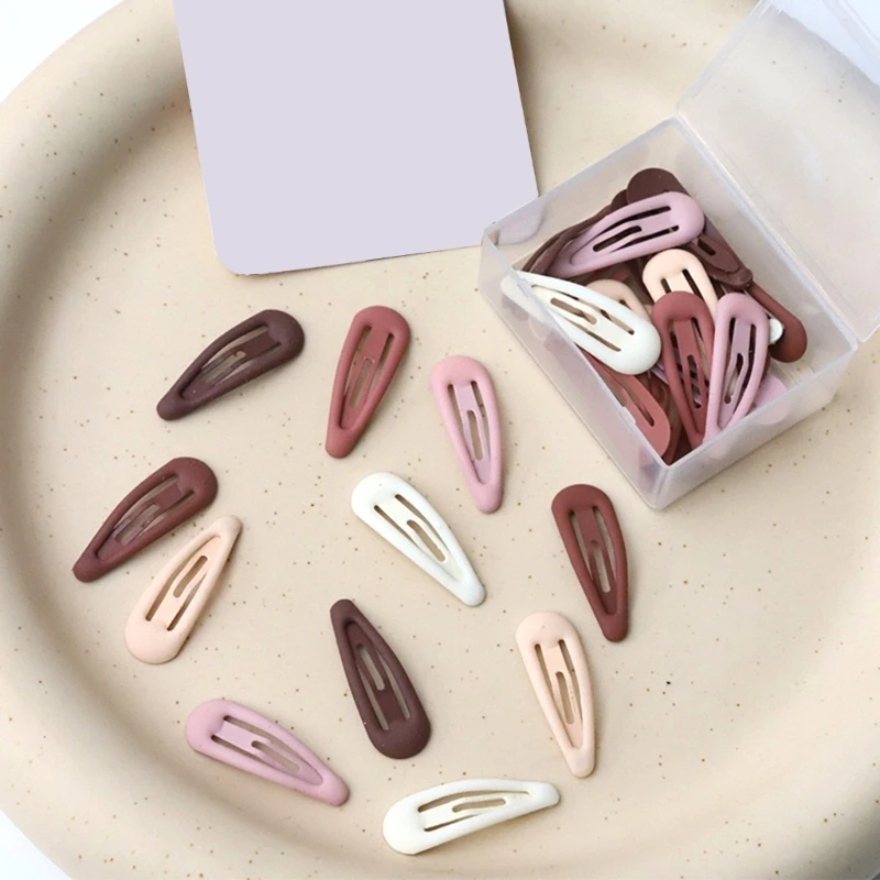 

Girls Hair Barrettes Child Cute Spring Hairpins Baby Hair Style Snap Clips 30PCS
