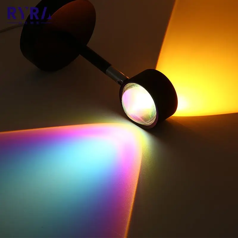 

Four-color Night Light Led Light Photography Decorative Rainbow Night Light Usb Charging Double-headed Atmosphere Night Lamps
