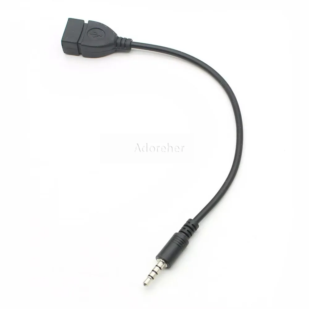 Для автомобиля MP3 динамик U диск USB флэш-накопитель конвертер адаптер разъем 3 5 AUX