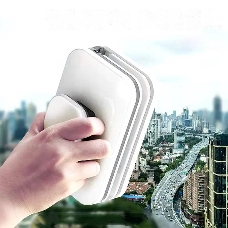 

2-Sided Magnetic Window Cleaner High-Rise Window Cleaning Tool Multifunctional Detailing Crevice Brush Can Scraped and Rubbed