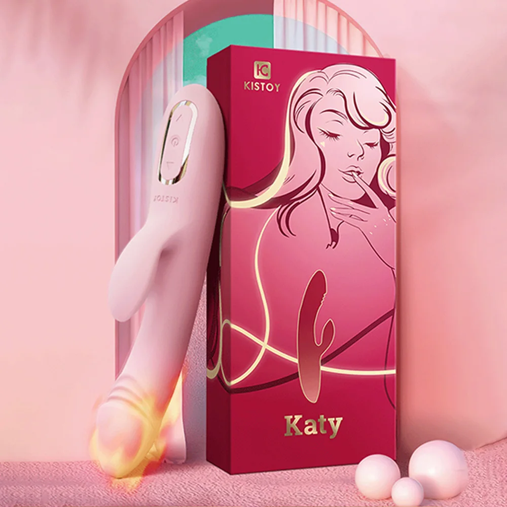 Kistoy KATY женский вибратор с подогревом-вращающийся мастурбатор для сосания