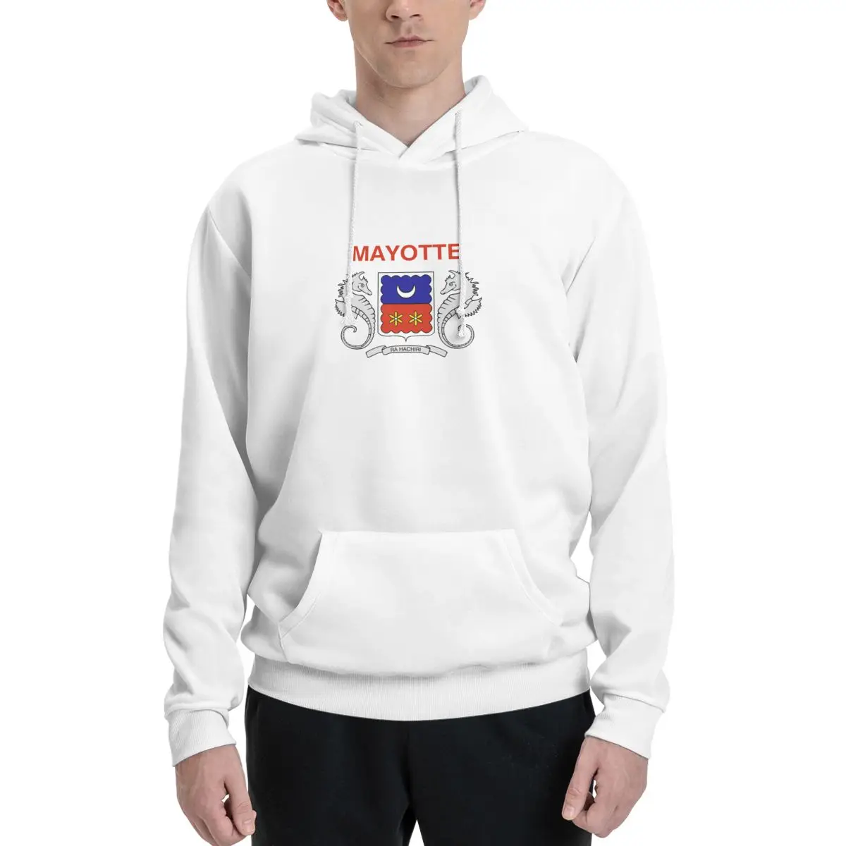 

Flag Of Mayotte (local) Couples Plus Velvet Hooded Sweater Novelty High quality With hood pullover Fitness sexy
