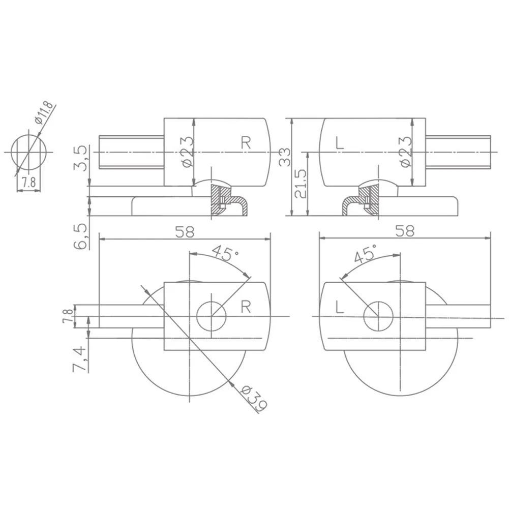 

Toilet Lid Hinges Toilet Soft Close Fittings Fixing Kit Zinc Alloy Mounting Fixing Connector Replacements Parts