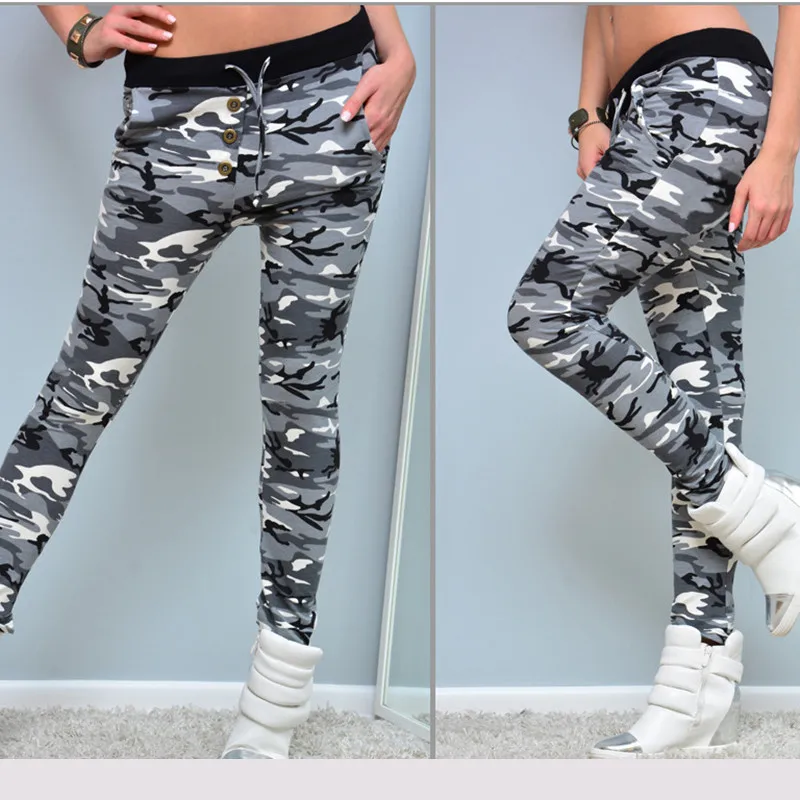 

Женские Длинные камуфляжные брюки, узкие облегающие повседневные джоггеры, женские камуфляжные брюки, женские брюки-карандаш, модные весенние брюки 2023