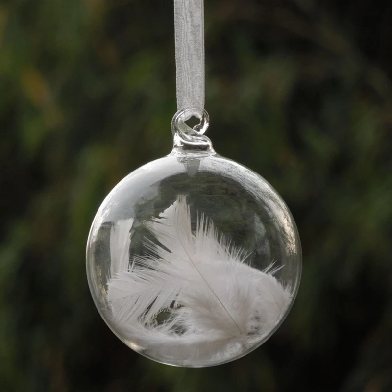 

Бесплатная доставка 8 шт./упак. Диаметр = 8 см Рождество прозрачный стеклянный шар подвесное Елочное украшение подарок вечерние поставки