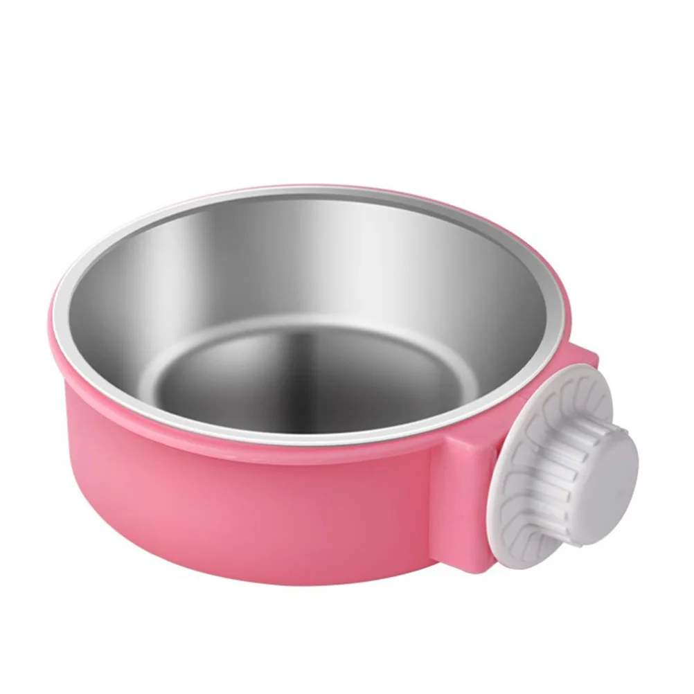 

1pc Durable Practical Stainless Steel Bowl Small Animal Water Bowl Pet Hanging Cage Bowl for Pet Dog