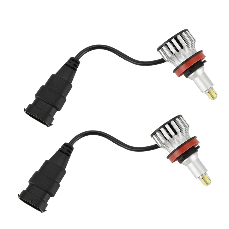 

H11 LED Headlight Bulbs, 24 CSP 8 Sides 360 Degree Car Led Lighting, 120W 18000LM 6500K Fog Light Bulbs H8 H9 4 Pcs