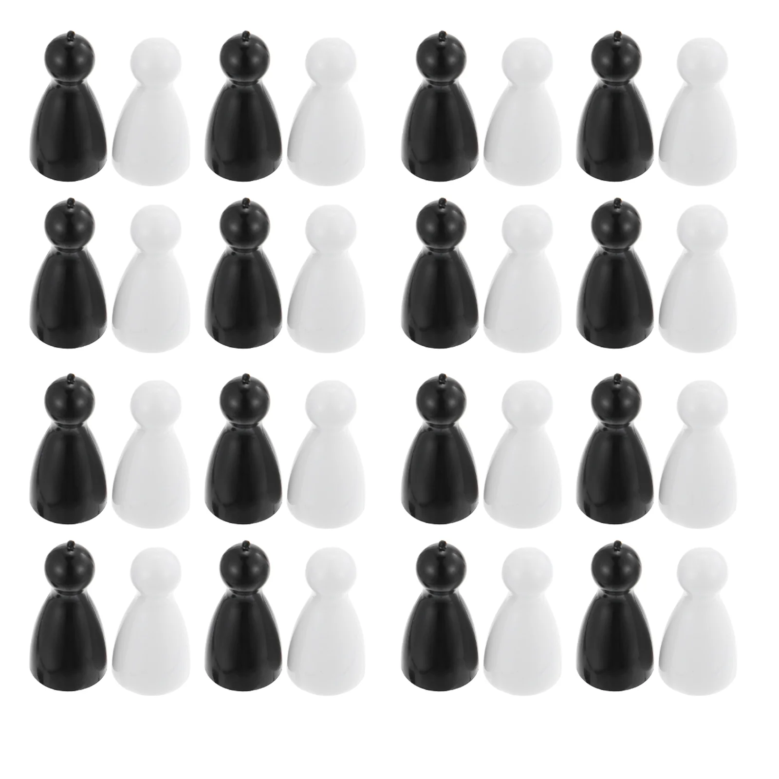 

40pcs Human Shape Chess Pieces Board Game Pawns Plastic Game Pieces Accessory