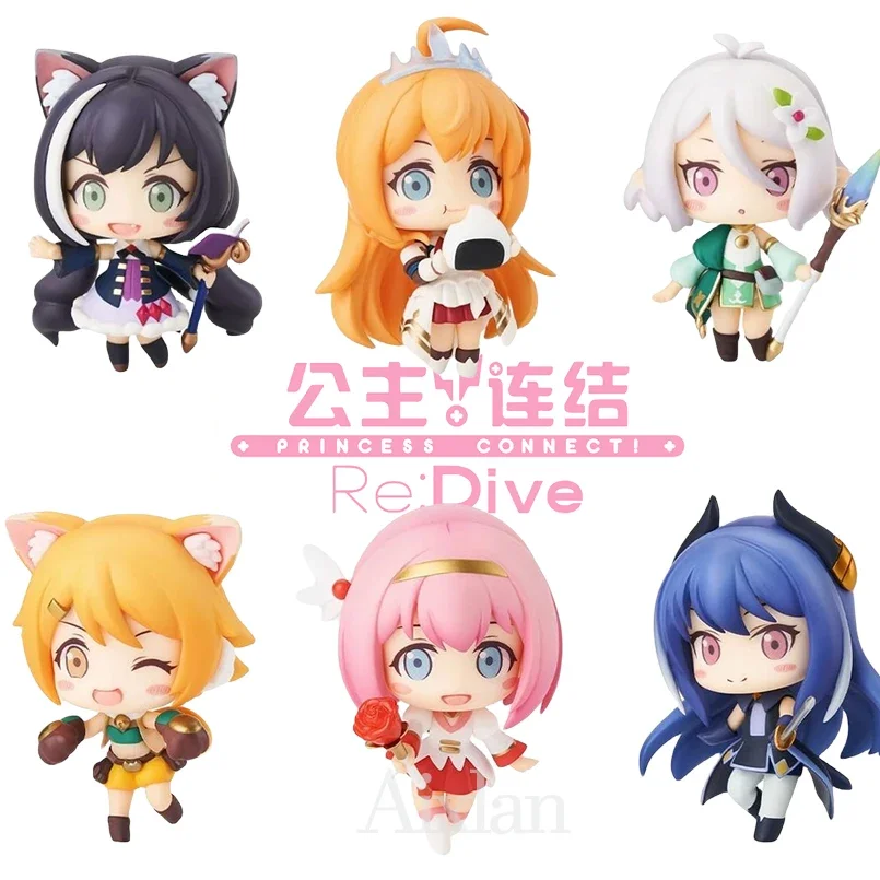 Экшн-фигурка принцессы «Connect Re:Dive» из ПВХ, 6 шт.