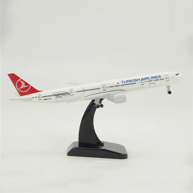 19 см турецкая авиационная модель самолета Турция Airlines B777 авиационный самолет из