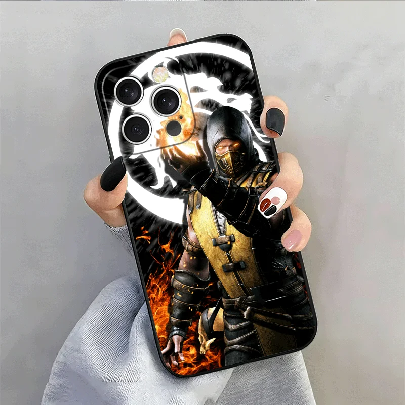 Мягкий силиконовый чехол для iPhone 15 16 17 Pro Max с дизайном Mortal Kombat Game Shell 17E 16E 14 Plus 13 Mini 12 11 Air 7 SE 8 (art.: 3920da426e787) - 3920da426e787