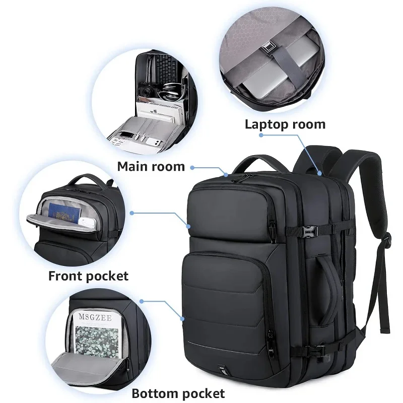 

Мужской Дорожный рюкзак с USB-портом, 40 л