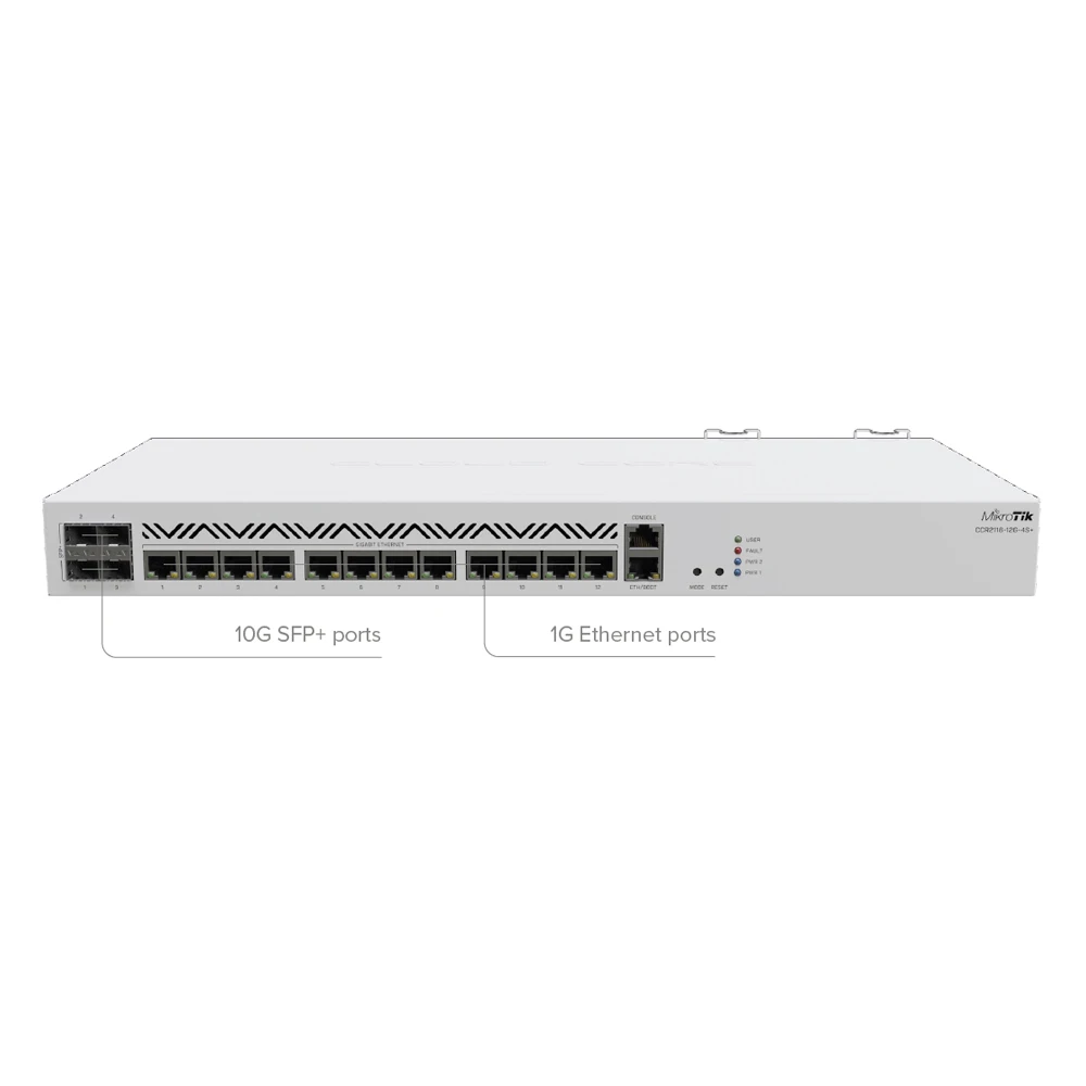 

Grandstream New original Mikrotik CCR2116-12G-4S+ 16 core CUP, 10G networking meets ROS router