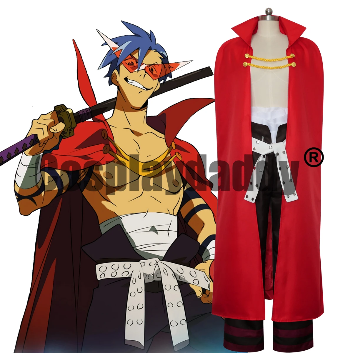 Костюм для косплея Tengen Toppa Gurren Lagann Kamina