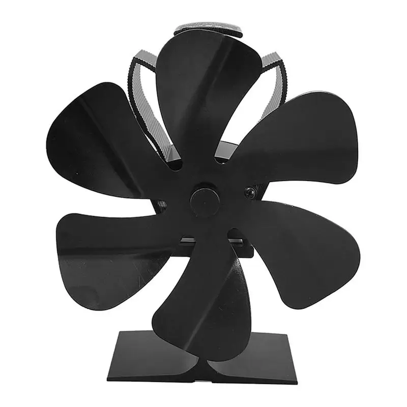 

Two Types 6 Blades Stove Fan Fireplace Burning Stove Fan Heat Powered Hanging Fireplace Fan Home Quiet Fireplace Heating Fans