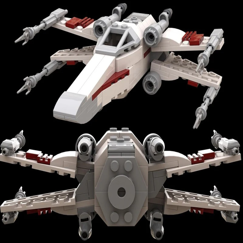 Набор для сборки MOC Star Battle X-Wing Starfighter (Масштаб Death Star GWP) из 207 деталей, модульный конструктор DIY для мальчиков, подарок (art.: 3920d7ca8d2ff) - 3920d7ca8d2ff