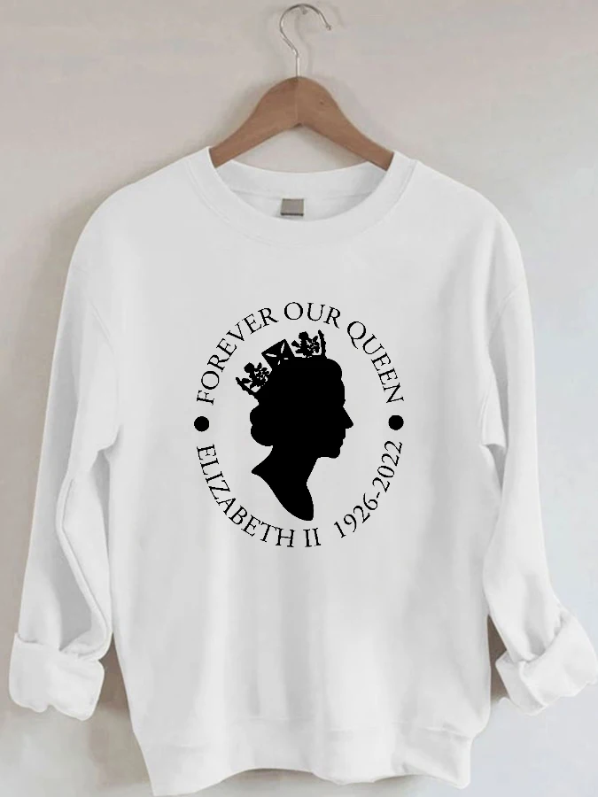 Forever Our Queen - Casual Round Neck Sweatshirt
