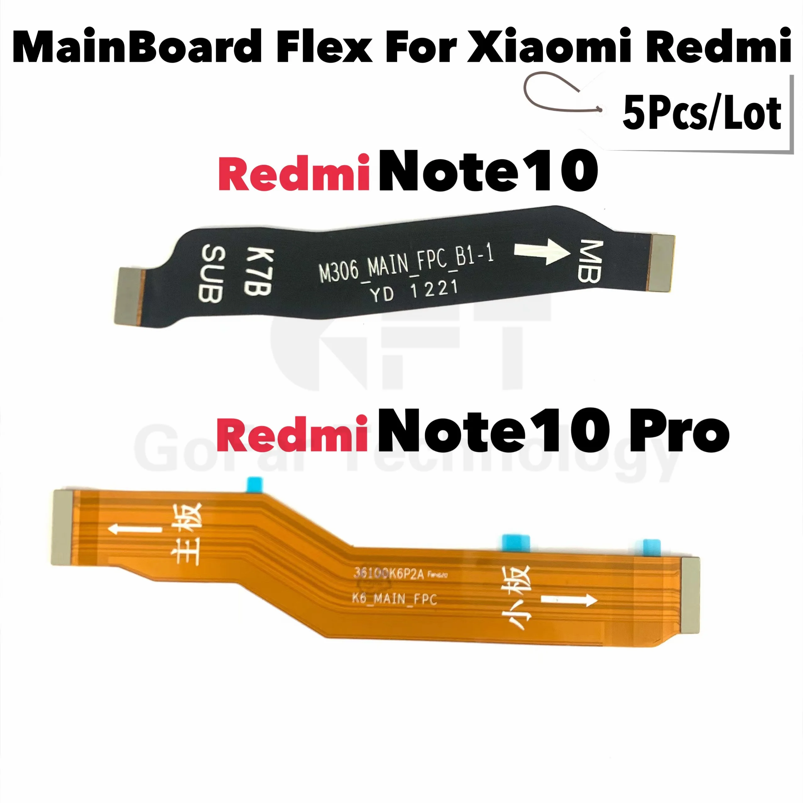 

5 шт./лот оригинальный новый для Xiaomi Redmi Note 10 Pro 10S 4G фоторазъем материнской платы USB плата ЖК-дисплей гибкий кабель запасные части