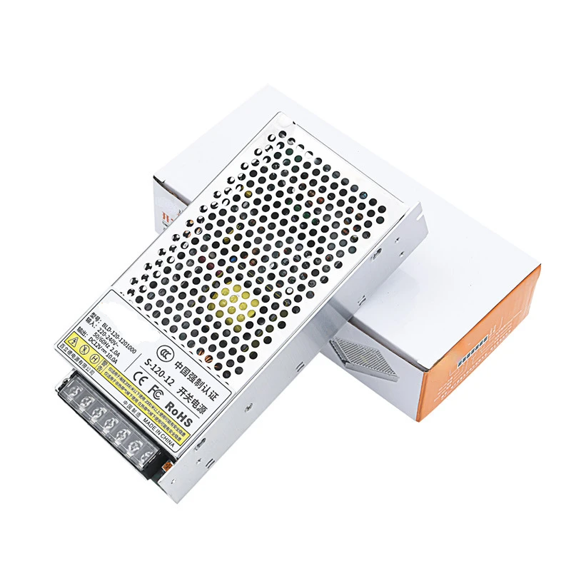 

S-120-12 12V10A switch power supply DC regulated power adapter LED light box power supply security monitoring
