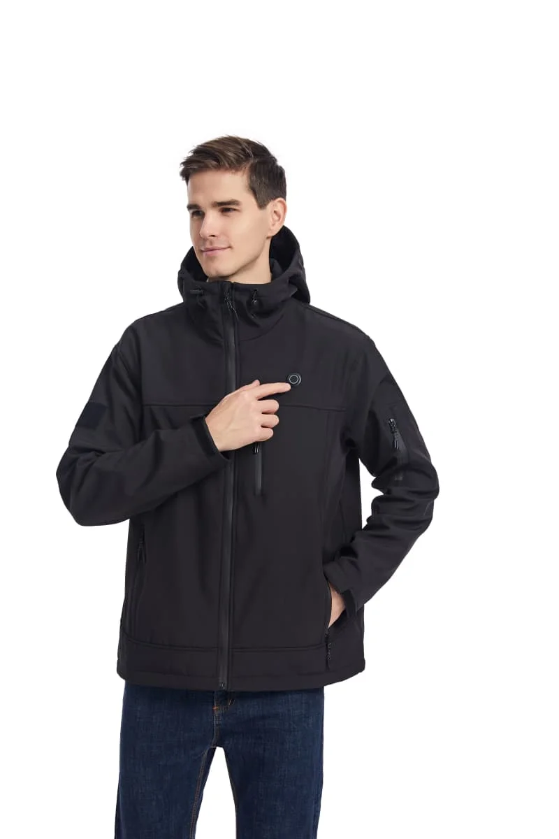 Куртка из софтшелла с подогревом для женщин мягкая толстовка зеленая