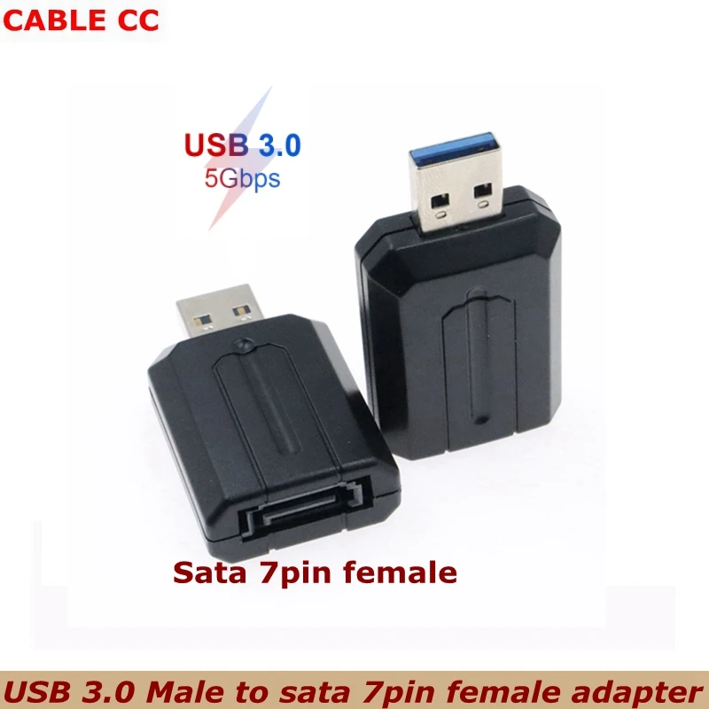 Высокоскоростной Переходник USB 3,0 на SATA 7pin 3 Гбит/с для жесткого диска 2,5 дюйма 3,5 дюйма