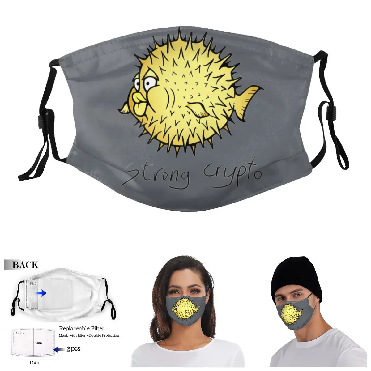 

OpenBSD Crypto Dogecoin Adult Dust Mask Funny Sarcastic Wry Face Activated Carbon Filter Mask