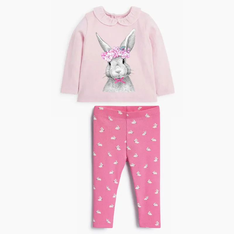 

New autumn children clothing set infant baby girl outfits clothes print long sleeve top pullover bottoming T shirt toddler pants