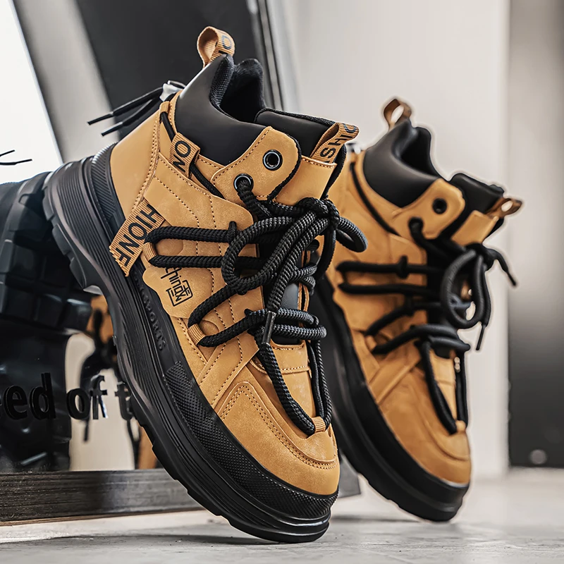 кроссовки мужские Мужские осенне-зимние ботинки мужская повседневная обувь