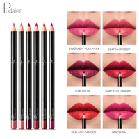 pudaier 6pcsset 6 colors lip liner set matte lipliner pencil waterproof nude lip liner makeup products cosmetic for lips makeup