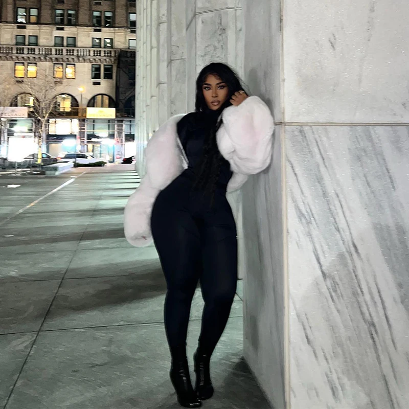 Natural Real Fox Fur Coat Women Winter New White Short Outertwear Luxury Long Sleeve Genuine Double -sided Fox Fur Jacket Female