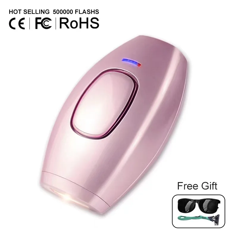IPL bikini epilator 500000 flash with pulses, permanent laser epilator, painless hair removal devices home use for women