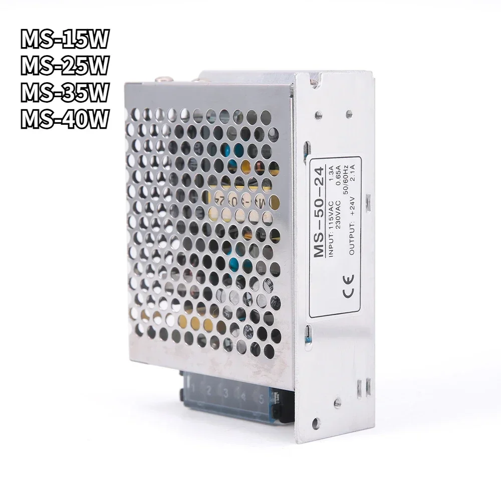 

Adjustable Power Supply 24v Dc 220 To 12v 5V 3A 15V MS -15W 25W 35W 40W Switching Source Single Output AC-DC Voltage Stabilizer