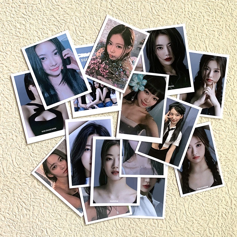 

16 шт./компл. Kpop LE SSERAFIM новый альбом бесстрашные фотокарты HD печатные фотокарты ломо-карты для коллекции поклонников подарочные фотооткрытки