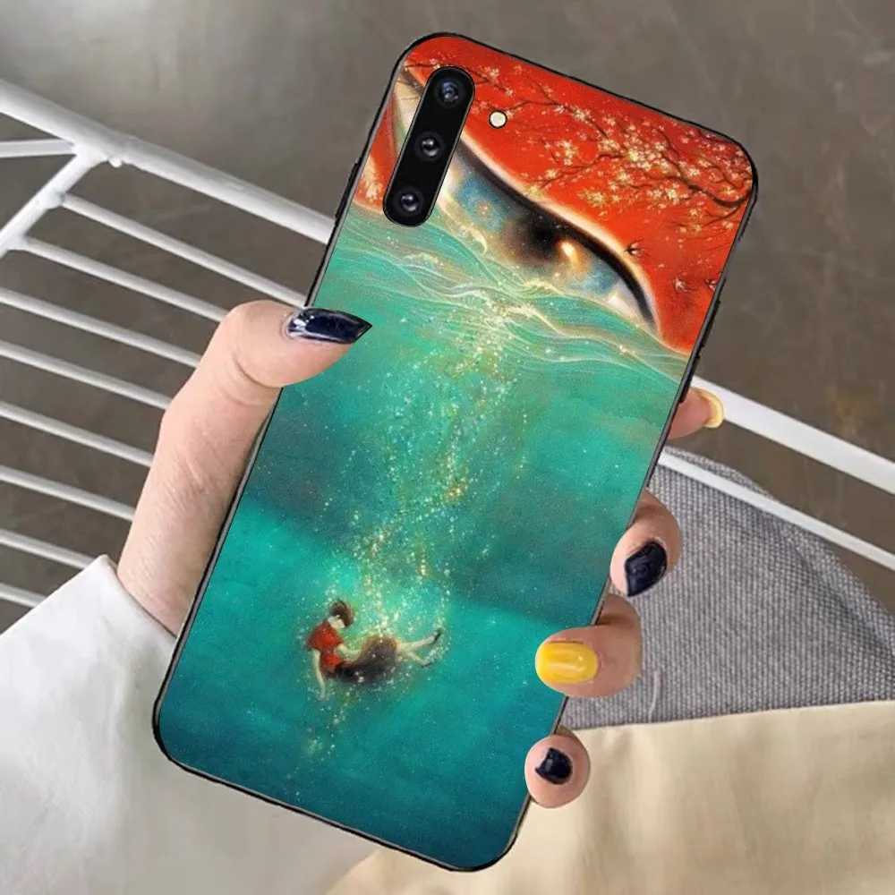 Большая рыба и Бегония мультяшный чехол для телефона Samsung S 20 21 22 23 plus Ultra Redmi Note 8 9 10