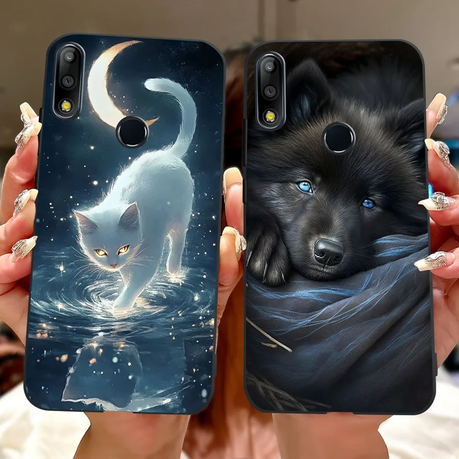 Для Asus ZenFone Max Pro M2 ZB631KL Чехол Роскошный окрашенный чехол из ТПУ Чехол для телефона Asus Max M2 ZB633KL X01AD X01BD Задняя крышка Capa (art.: 3920ce32efe53) - 3920ce32efe53