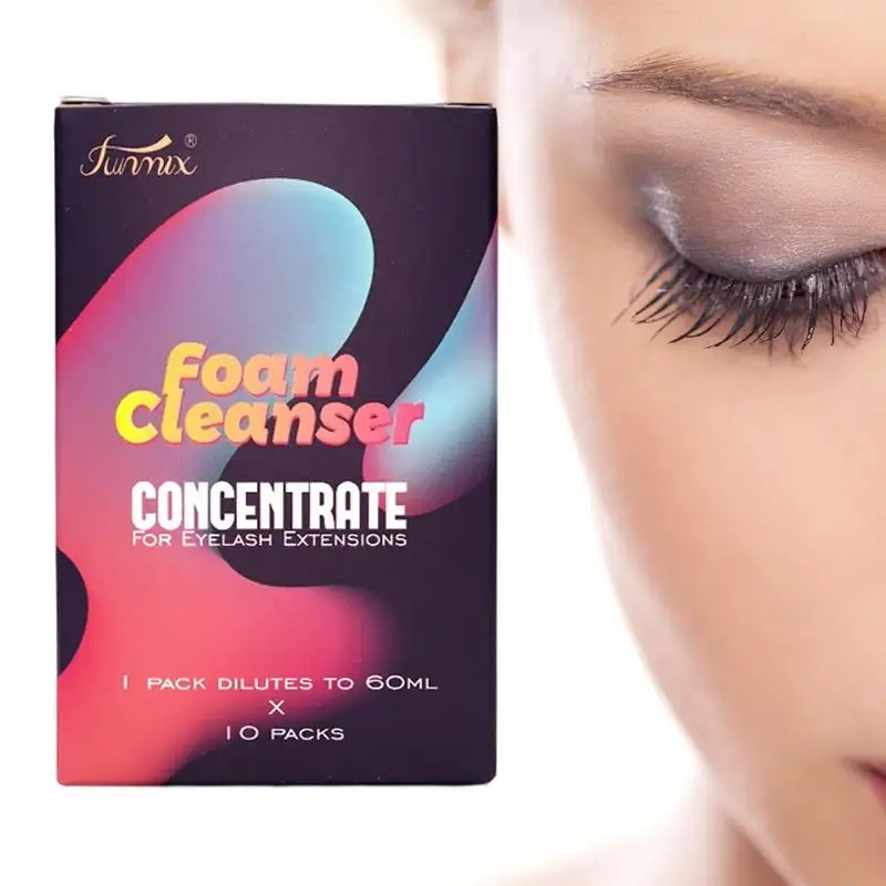 

10 PCS Lash Eyelash Extension Shampoo Lash Wash Concentrate Gentle Cleansing Foam Cleanser Makeup Tools Beauty Mousse