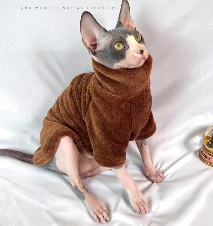 

Cat Sweater Winter Fashion Thickening Warm Sphynx Clothes Home Comfortable Winter Dog Clothes for Small Dogs cat clothes