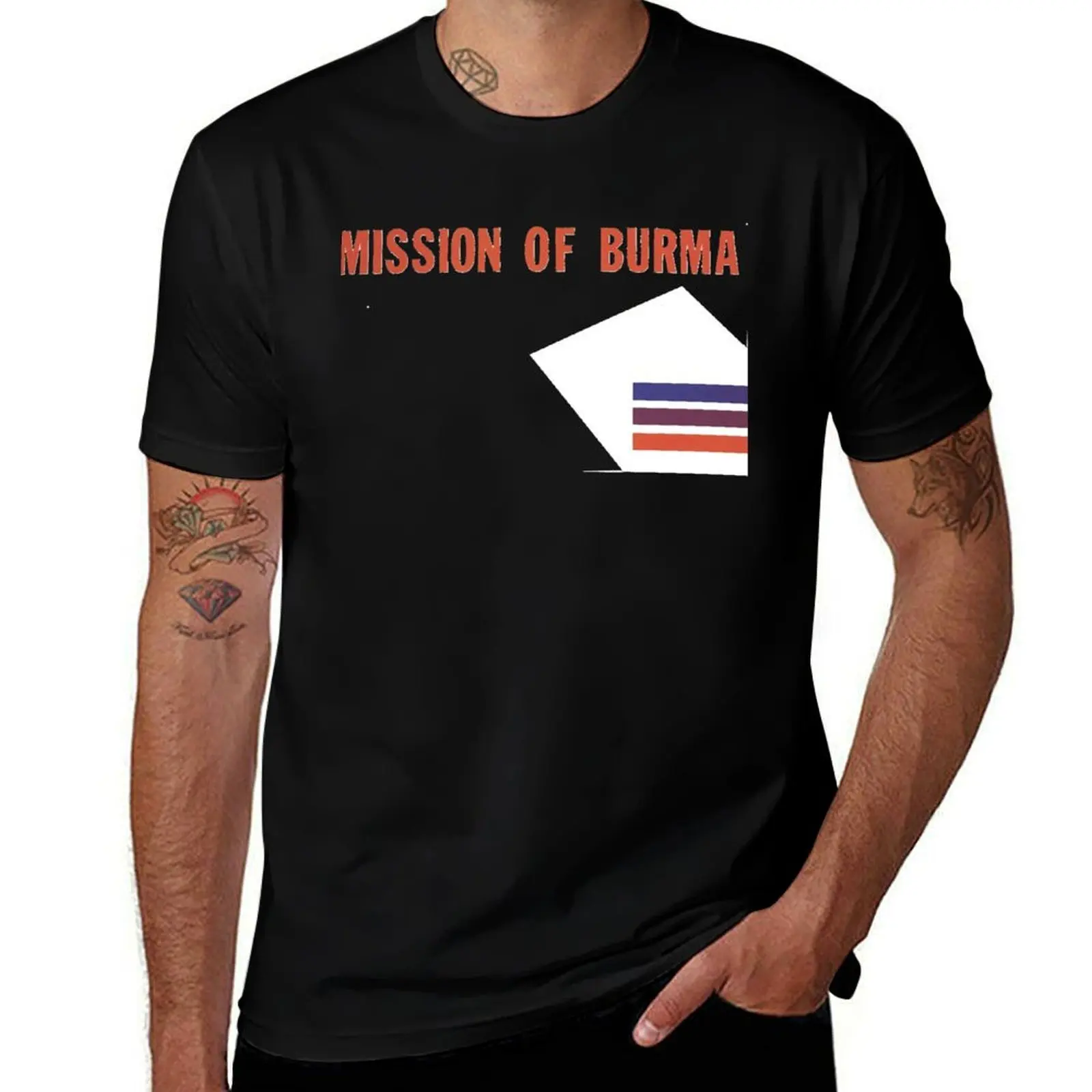 Фото Футболка Mission of Burma с круглым вырезом для высоких и крупных людей №1