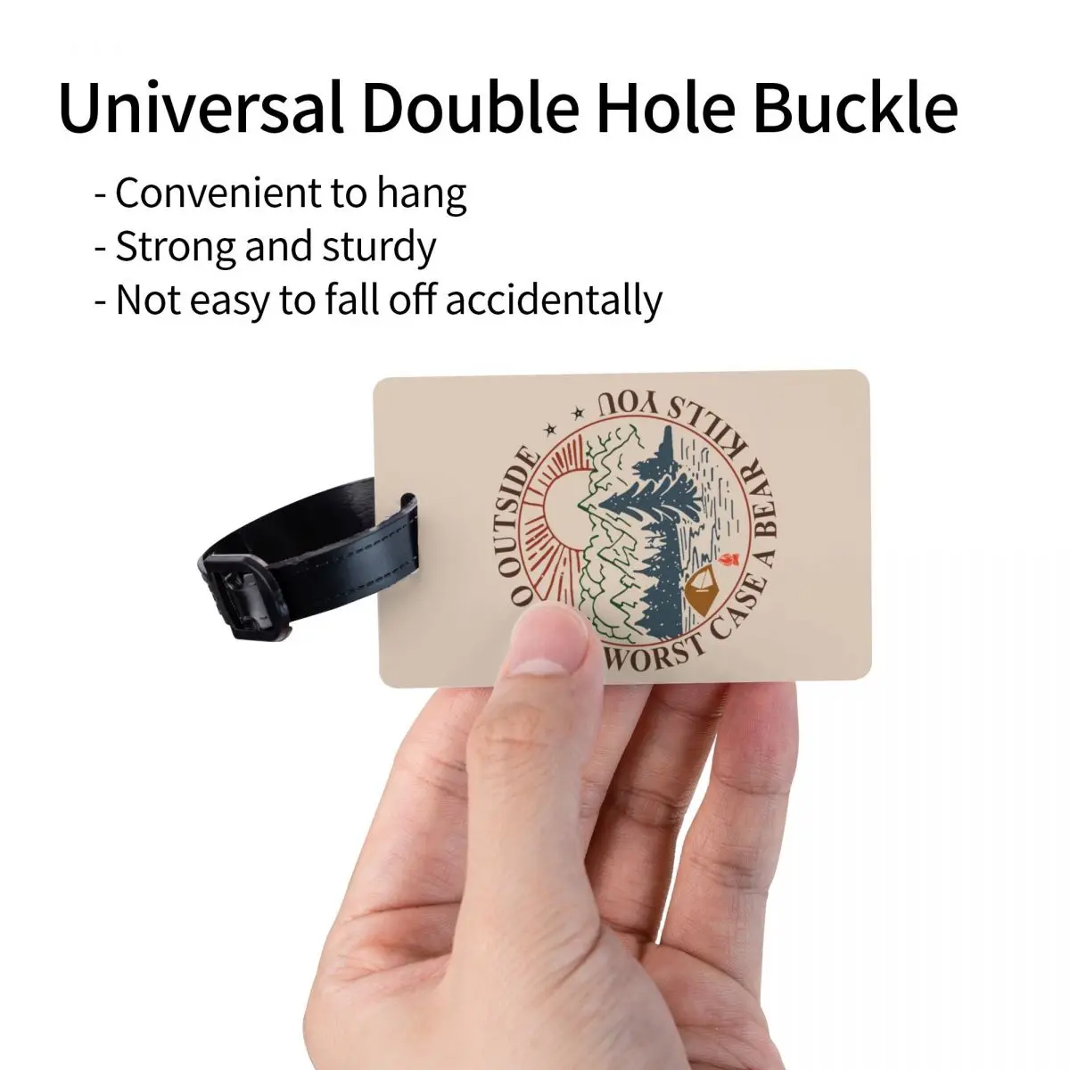 Пользовательские горные кемперы приключения кемпинга багажные бирки для