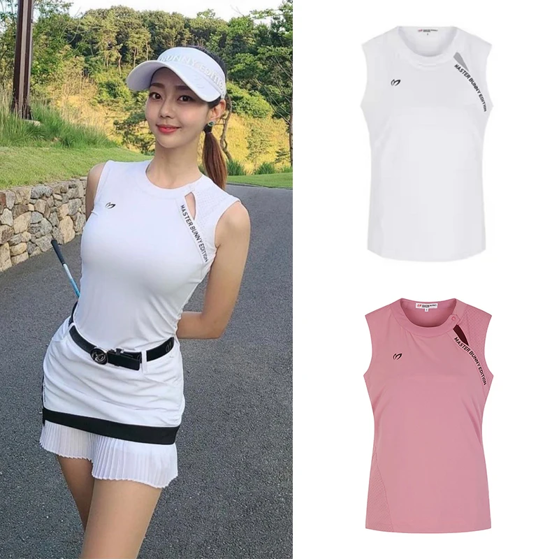 

2022 Spring and Summer New Sleeveless Breathable Tennis Golf T-shirt Bunny Top Clothing for Women